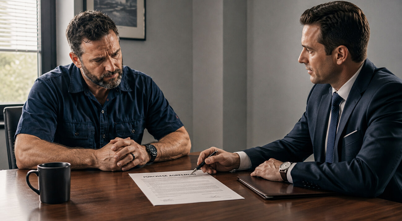 Your Organization Is Worth Less Than You Think. Here Is Why. When you go to sell your home services company, a buyer does not pay you what you think it is worth. They pay for what is documented, trained, and transferable. Right now, your operation lives in your head. Every script. Every system. Every SOP. That is not a business. That is a job with extra steps. And a buyer pays you accordingly: 2x EBITDA. Sometimes less. The same shop with documented playbooks, trained operators, and a training a buyer can read on diligence day? 4x EBITDA. Sometimes higher. That gap does not open the day you sell. It is open right now, and every month you do not close it, the bill grows. On a $5M EBITDA shop, $10 million evaporates the day you sell because the business only ran because you were in it. Real American Grit builds the documented, trainable, certifiable process that closes that gap, department by department, role by role.